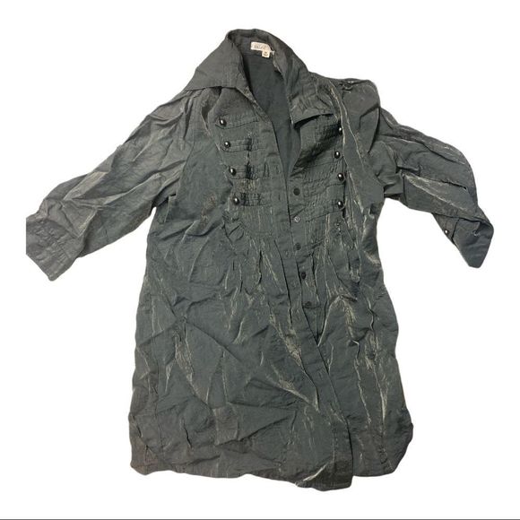 mine Tops - Mine pewter long distressed top